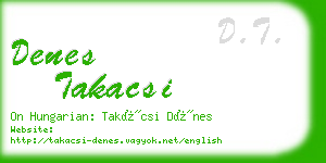 denes takacsi business card